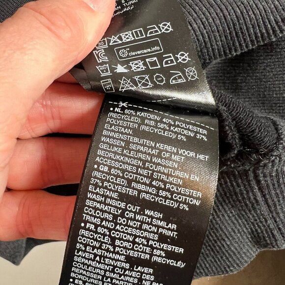 G Star Raw Logo Tape Hooded Sweater Sweatshirt Unisex Size XS Black Hoodie - Picture 15 of 15